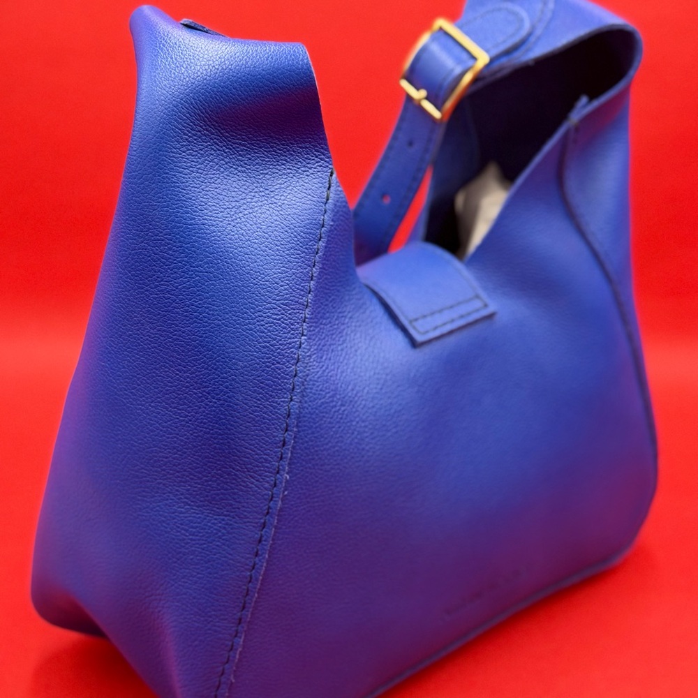 Elegant Portland Leather Astro Blue Flora Women's Bag New - Picture 8 of 9